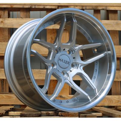 Wheel R19x10J  5X120  ET  40  72.6  SSA01  (HX030J)  Silver+Polished Lip (SP)  For HAXER  (Z2)  (Rear+Front)