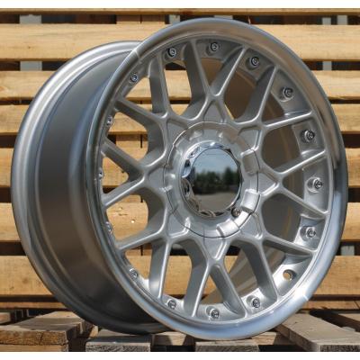 Wheel R17x8J  10X112/120  ET  20  74.1  HX025  (LU1880)  Silver+Polished Lip (SP)  For HAXER  (P1)