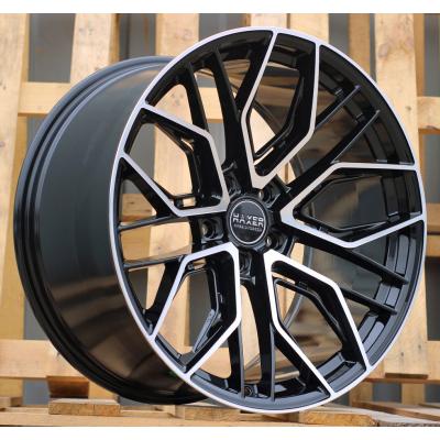 Wheel R20x10.5J  5X112  ET  20  66.5  HX015F  (3S5981)  Black Polished (MB)  For HAXER  (K4)  (HYBRID FORGED)