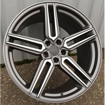 Wheel R20x10J  5X112  ET  38  66.5  B1382  (HX015)  Grey Polished Half Matt (MGHM)  For HAXER  (K7)  ((AKC 110 Eur) Rear+Front)