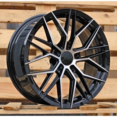 Wheel R17x7.5J  5X100  ET  40  67.1  HX035  (FBX005)  Black Polished (MB)  For HAXER  (P1)  (HYBRID FORGED)