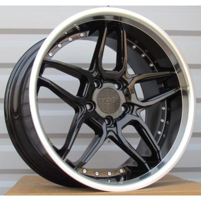 Wheel R18x10J  5X120  ET  15  74.1  SSA01  (HX030)  Black+Polished Lip (BLPL)  For HAXER  (Z2+P)  (Rear+Front)